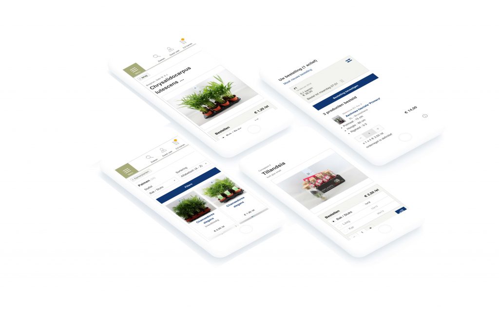 Waterdrinker B2B webshop product mockups